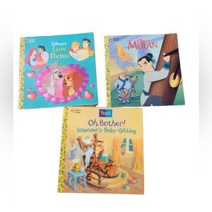 Kids Books Vintage 1990's Golden Books Bundle